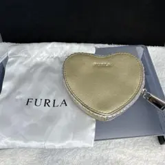 FURLA ハート型 小銭入り財布 ゴールド