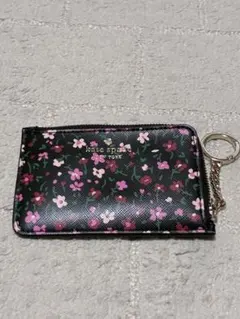 kate spade 花柄コインケース キーチェーン付き