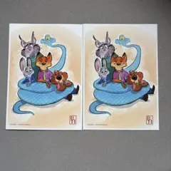 ズートピア2 プレミアムアートボード　2枚セット 映画特典