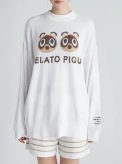 あつ森 ジェラートピケ スムーズィーつぶまめJQDプルオーバー＆ショートパンツ