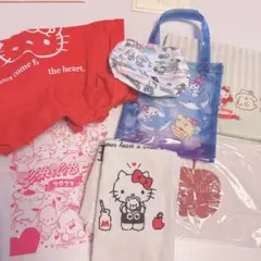 ハローキティ　ミニトートバック　トートバッグ　ポーチ　不織布バック