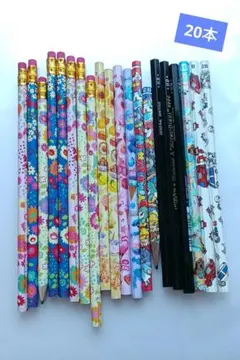 カラフル 鉛筆 まとめ売り 20本 ケース付き