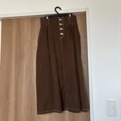 ロングスカート ブラウン