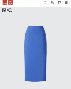 UNIQLOC ユニクロ クレープジャージーナロースカート タイトロングスカートのサムネイル