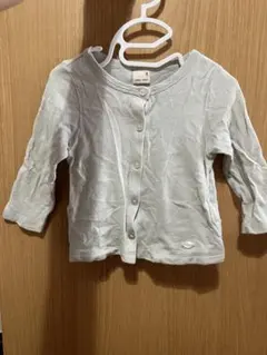 petit main グレー カーディガン 80