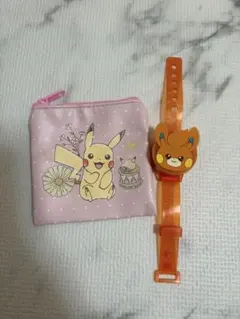 ポケモン　ガチャ　ポーチ　ライトブレス　ピカチュウ　パモのサムネイル
