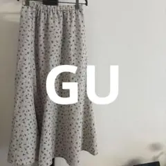 【GU】ロングスカート 小花柄 サイズS