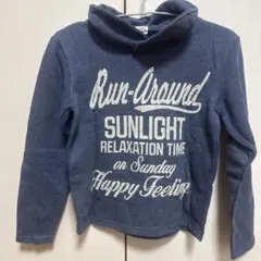 キッズ　ネイビー パーカー 130