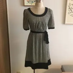 【美品】レストローズ　千鳥柄　ワンピース　2