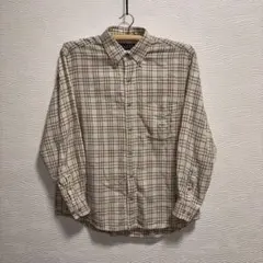 90s CHAPS ラルフローレン　チェック柄 ボタンダウンネルシャツ