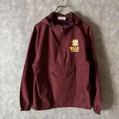 champion ウォルシュ大学 ハーフジップナイロン アジアLサイズメンズ古着