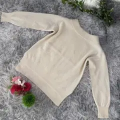 ✨ROPE'✨サイズ38(M) クリーム色の長袖ニットセーター