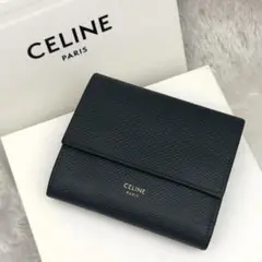 美品⭐️CELINE セリーヌ トリフォールドウォレット 財布 カーフレザー