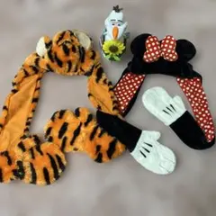 東京ディズニーリゾート　ミニーちゃん　ティガ　マフラー手袋付き ファンキャップ
