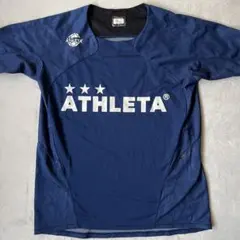 ATHLETA アスレタ S プラクティスシャツ 半袖 紺ネイビー