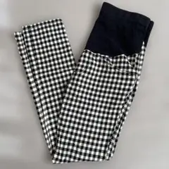 マタニティパンツ チェック柄