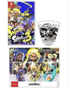 スプラトゥーン3+amiibo3体セット+アクリルタンブラー☆新品☆専用箱 スプラトゥーン3+amiibo3体セット+アクリルタンブラー☆新品☆専用箱