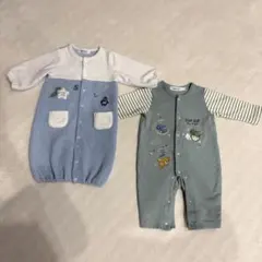 SLAP SLIP 恐竜ロンパース 2wayオール　70 2点セット