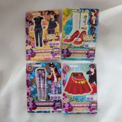 アイカツカード セット4枚 紫吹蘭