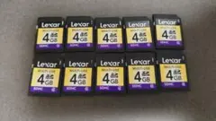 3DS 純正SDカード 動作確認済み Lexar SDHC 4GB 10枚セット