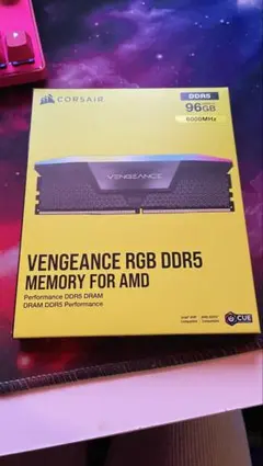 DDR5 Corsair Vengeance RGB 96GB 6000MHz