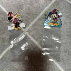 ミニーとミッキーのチケットホルダー 2個