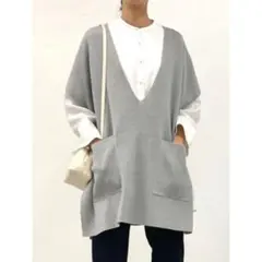 BEARDSLEY グレー ノースリーブニット Fサイズ - メルカリ
