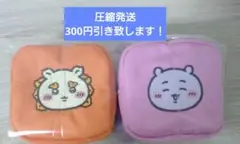 カラビナつき 刺繍スクエアミニポーチ ちいかわ、シーサー(圧縮発送300円引き)
