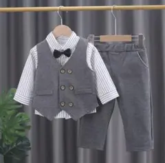 110 フォーマルスーツ 男の子 茶色ブラウン 七五三 写真 発表会結婚式