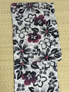 【美品】花柄 浴衣 綿100% 祭り