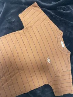 UGG ブラウン ストライプ Tシャツ