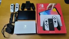 Nintendo Switch 有機EL ホワイト 箱、フィルム、ケース付き
