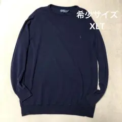 ポロラルフローレン クルーネックスウェット ネイビー サイズXLT 希少サイズ