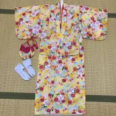花柄着物セット　5-6才