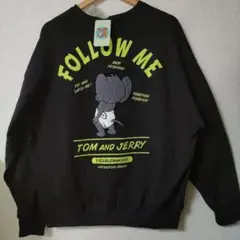 新品　トムとジェリー サガラ刺繍　 スウェット　トレーナー　 M　アベイル