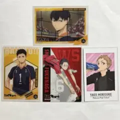 ハイキュー クリアカード キャラポトレ 影山飛雄 澤村大地 福永招平 夜久衛輔