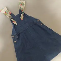 ラポシェビスキュイ デニムジャンバースカート 　140cm