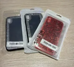 新品 iPhoneXR ケース 3点まとめ売り SHEIN ラメ ミラーストーンのサムネイル