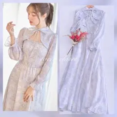 新品☆トッコ　リボン付きフラワープリントワンピース　リランドチュール、スナイデル