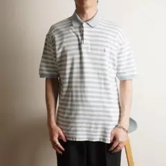 Polo by Ralph Lauren ボーダー柄ポロシャツ ブルー/IZ28