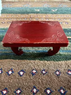 花台　木彫 花台: 紫檀 木原作 透かし彫り 1.8尺 平台 大阪唐木指物工芸 no