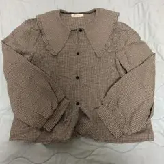 Hudson honey ギンガムチェック ブラウス
