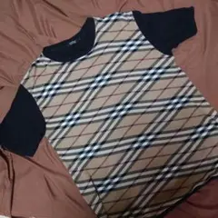 ＢＵＲＢＥＲＲＹ半袖Tシャツ ベージュ/黒