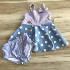 プティマイン　ミニーちゃん　水着　パープル　100cm 90cm