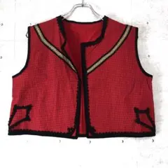 インポート　フォークダンス　ベスト 刺繍　スパンコール　ビンテージ 2025年最新】フォークダンスベスト刺繍の人気アイテム - メルカリ