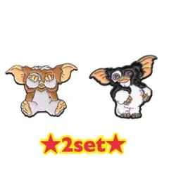 新品★グレムリン ピンバッジ 2点セット