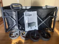 4.7kg 軽量 ミニ キャリーワゴン 80L ブラック アウトドアワゴン