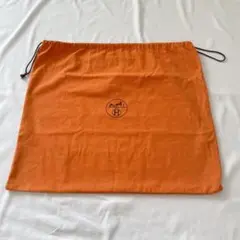 HERMES エルメス オレンジ 巾着 大きめ 55✖️60 ガーデンパーティー