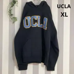 UCLAフーディ【XL】訳あり◎ブラックパーカー　黒　アメリカで購入　ゆったり