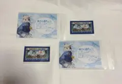 白上 フブキ ポストカード ステッカー 極楽湯 ホロライブ 特典 ノベルティ ②